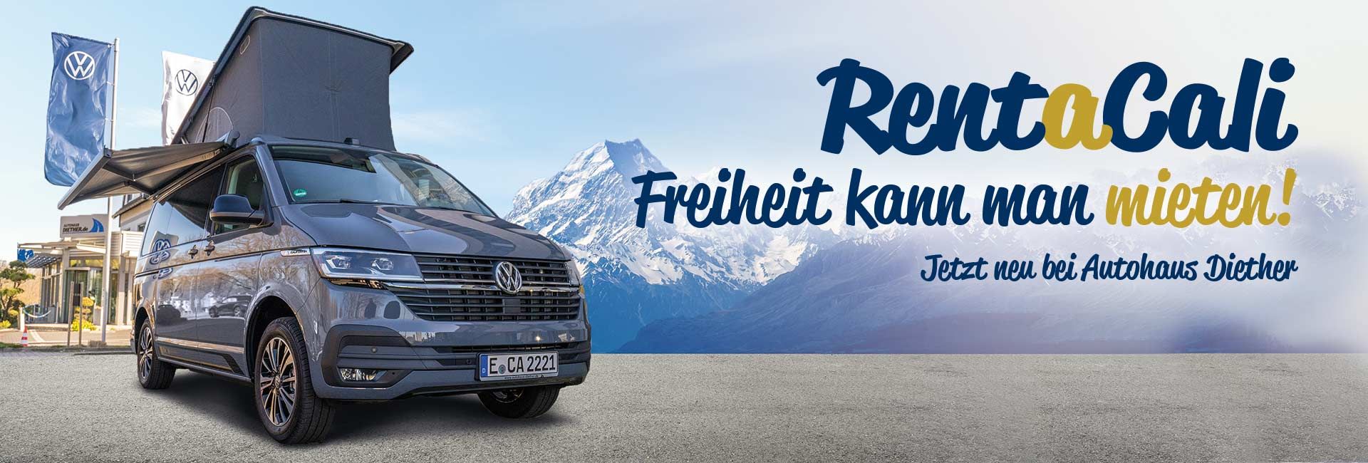 VW California Vermietung von Autohaus Diether in Essen
